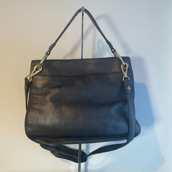 MCM 2- Way Grained Cowhide Leather Bag - Black - Preowned - Picture 2 of 15